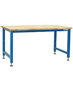 Adams Series Workbench Electric Hydraulic Lift with 1" Thick 100% Oiled Butcher Block Top 16 Stroke