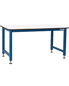 Adams Series Workbench Electric Hydraulic Lift with Formica™ Laminate Top and T-Mold Bumper Edge 12" Stroke