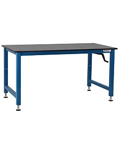 Adams Series Workbench Manual Hydraulic Lift with 3/4" Thick Phenolic Resin Top 16 Stroke