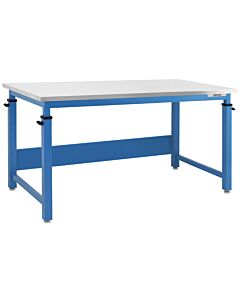 Cleveland Plus Series Workbench with Stainless Steel Top - Square Cut Front Edge