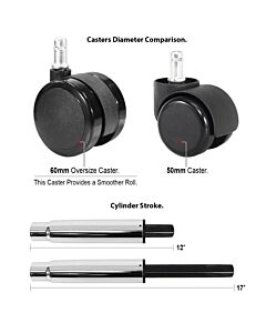 High Back Urethane Ergonomic Office Desk Height Chairs