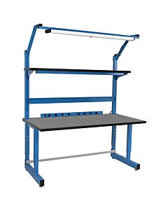 Dewey Series Complete Workbench Set with Phenolic Resin Top And Square Cut Edge.