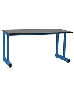 Dewey Series Workbench with 1" Thick Phenolic Resin Top And Square Cut Edge