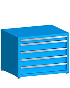  130# Capacity Drawer Cabinet, 3",5",5",5",5" drawers, 27" H x 36" W x 28" D
