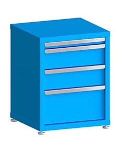 130# Capacity Drawer Cabinet,  2",6",6",10" Drawers, 28" H x 22" W x 21" D