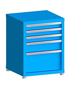 130# Capacity Drawer Cabinet, 3",3",3",5",10" drawers, 28" H x 22" W x 21" D