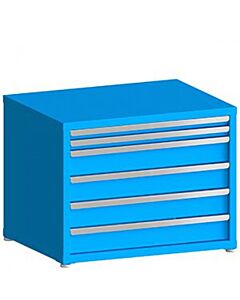 130# Capacity Drawer Cabinet, 2",2",5",5",5",5" drawers, 28" H x 36" W x 21" D