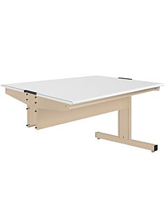 Grant Series Double Sided Add-on Bench with LisStatâ„¢ ESD Static Control Laminate Top, 30" D x 72" L x 30" H