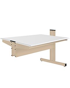 Grant Series Double Sided Add-on Bench with Cleanroom Laminate Top, 24" D x 72" L x 36" H
