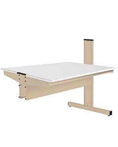 Grant Series Double Sided Add-on Bench with LisStatâ„¢ ESD Static Control Laminate Top, 24" D x 48" L x 46" H