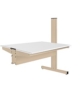 Grant Series Double Sided Add-on Bench with LisStatâ„¢ ESD Static Control Laminate Top, 36" D x 60" L x 56" H