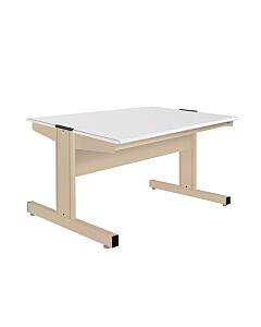 Grant Series Double Sided Starter Bench with Cleanroom Laminate Top, 30" D x 48" L x 30" H