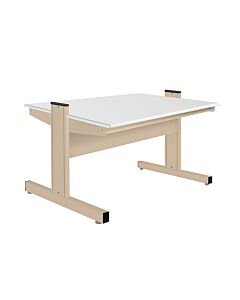 Grant Series Double Sided Starter Bench with LisStatâ„¢ ESD Static Control Laminate Top, 24" D x 60" L x 32" H