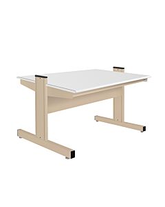 Grant Series Double Sided Starter Bench with Formica™ Laminate Top, 24" D x 60" L x 32" H