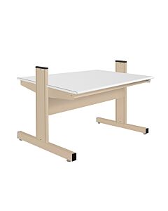 Grant Series Double Sided Starter Bench with LisStatâ„¢ ESD Static Control Laminate Top, 36" D x 60" L x 36" H