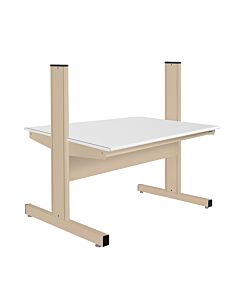 Grant Series Double Sided Starter Bench with LisStatâ„¢ ESD Static Control Laminate Top, 36" D x 72" L x 52" H