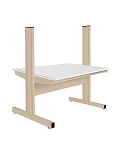 Grant Series Double Sided Starter Bench with LisStatâ„¢ ESD Static Control Laminate Top, 24" D x 60" L x 60" H