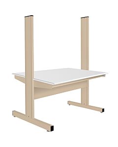 Grant Series Double Sided Starter Bench with Cleanroom Laminate Top, 30" D x 48" L x 72" H