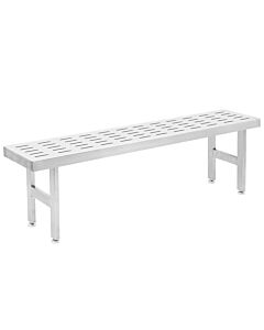 Perforated Slotted Pattern Electropolished Gowning Benches-4 Legs