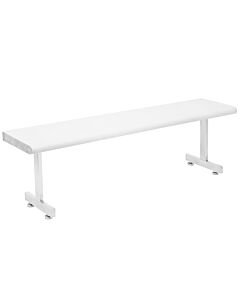 Electropolished Gowning Benches - Recessed Legs - Round Front Edge