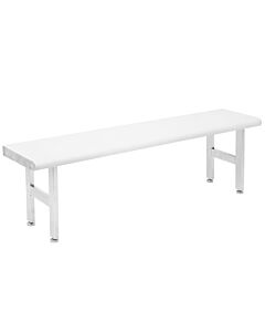 Electropolished Gowning Benches - Four Legs - Round Front Edge