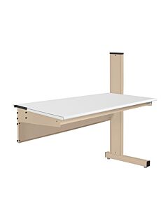 Grant Series Single Sided Add-on Bench with LisStatâ„¢ ESD Static Control Laminate Top, 36" D x 60" L x 48" H