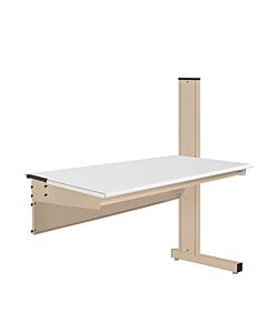 Grant Series Single Sided Add-on Bench with Cleanroom Laminate Top, 30" D x 60" L x 52" H