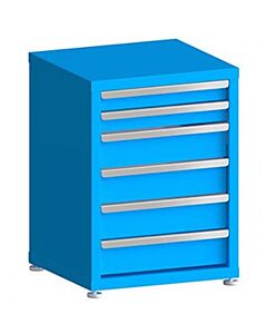 130# Capacity Drawer Cabinet, 3",3",5",5",5",5" drawers, 30" H x 22" W x 21" D