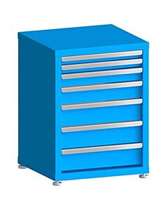 130# Capacity Drawer Cabinet, 2",2",3",4",5",5",5" drawers, 30" H x 22" W x 21" D
