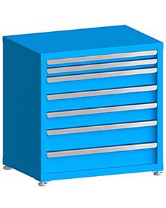 130# Capacity Drawer Cabinet, 2",2",4",4",4",5",5" drawers, 30" H x 30" W x 21" D