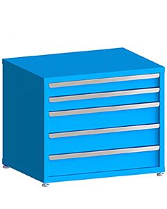 130# Capacity Drawer Cabinet, 4",4",6",6",6" drawers, 30" H x 36" W x 21" D