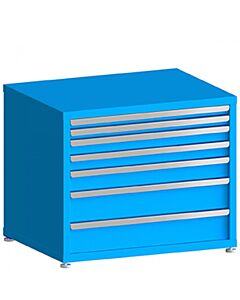 130# Capacity Drawer Cabinet, 2",2",3",3",4",6",6" drawers, 30" H x 36" W x 21" D