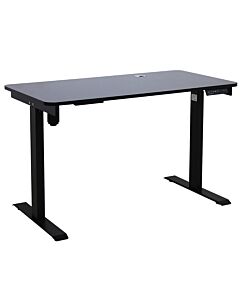 Johnson Series Electro-Mechanical Lift Table with Laminate Top-24" D x 48" L-Black-STD Black