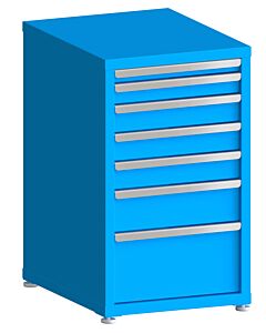 130# Capacity Drawer Cabinet, 2",3",4",4",4",6",10" drawers, 37" H x 22" W x 28" D