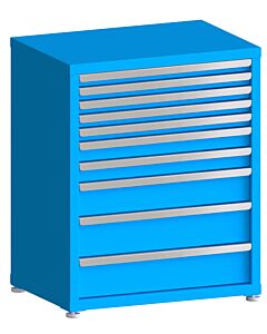 130# Capacity Drawer Cabinet, 2",2",2",2",2",3",3",5",6",6" drawers, 37" H x 30" W x 21" D