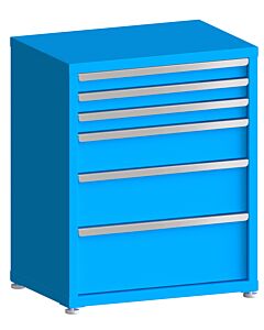 130# Capacity Drawer Cabinet, 3",3",3",6",8",10" drawers, 37" H x 30" W x 21" D