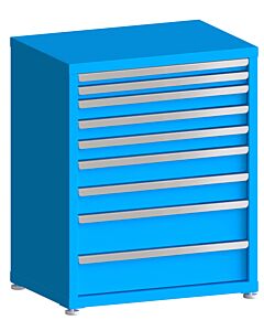 130# Capacity Drawer Cabinet, 2",2",3",3",3",4",4",6",6" drawers, 37" H x 30" W x 21" D