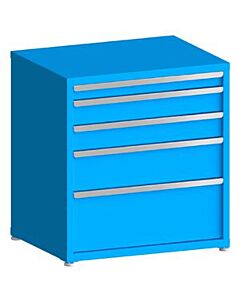130# Capacity Drawer Cabinet, 3",8",5",5",12" drawers, 37" H x 36" W x 28" D