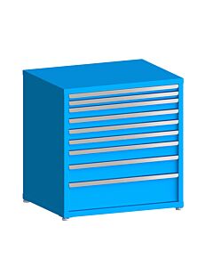130# Capacity Drawer Cabinet, 2",2",3",3",3",3",4",5",8" drawers, 37" H x 36" W x 28" D