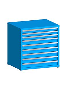 130# Capacity Drawer Cabinet, 3",3",3",4",4",4",4",4",4" drawers, 37" H x 36" W x 28" D