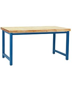 Kennedy Series Workbench with Oiled Butcher Block 1.75" Thick Top - Square Cut Edge