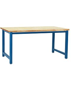Kennedy Series Workbench with Oiled Butcher Block 1" Thick Top - Square Cut Edge