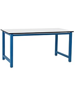 Kennedy Series with 3/4" Thick Phenolic Resin Top and Square Cut Edge - White