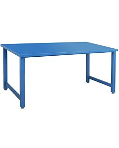 Kennedy Series Workbench with 12-gauge Painted Steel Top - Square Cut Front Edge