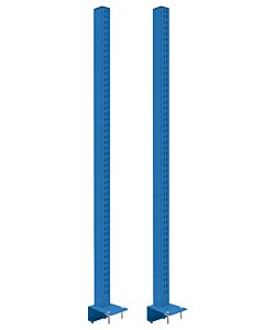 Single Sided Slots Uprights for 1.75" thick top benches, Set of Two. (For Butcherblock)