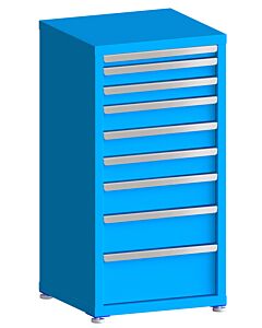 130# Capacity Drawer Cabinet, 2",3",3",4",4",4",5",6",8" drawers, 43" H x 22" W x 21" D