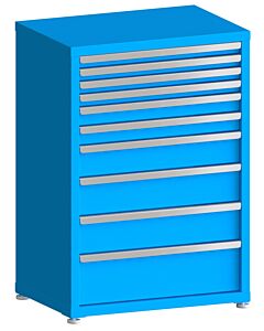 130# Capacity Drawer Cabinet, 2",2",2",2",3",3",5",6",6",8" drawers, 43" H x 30" W x 21" D