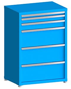 130# Capacity Drawer Cabinet, 2",3",4",10",10",10" drawers, 43" H x 30" W x 21" D