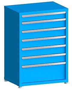 130# Capacity Drawer Cabinet, 4",5",5",5",5",5",10" drawers, 43" H x 30" W x 21" D