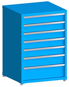 130# Capacity Drawer Cabinet, 5",5",5",5",5",6",8" drawers, 43" H x 30" W x 28" D